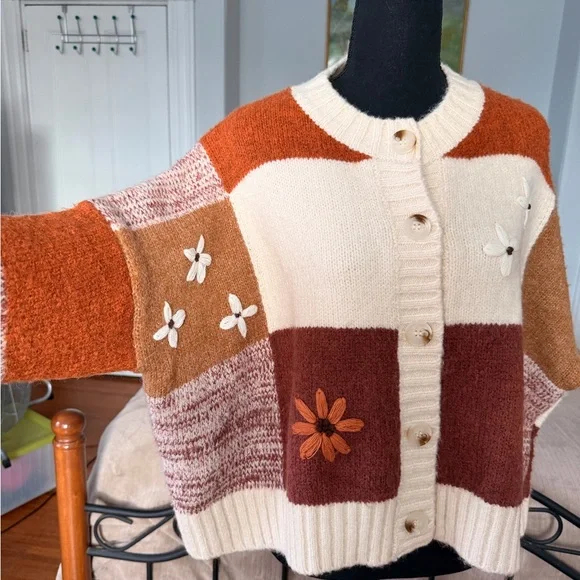 Anthropologie Luna Ivy Oversized Cardigan Sweater size Small - Picture 6 of 8